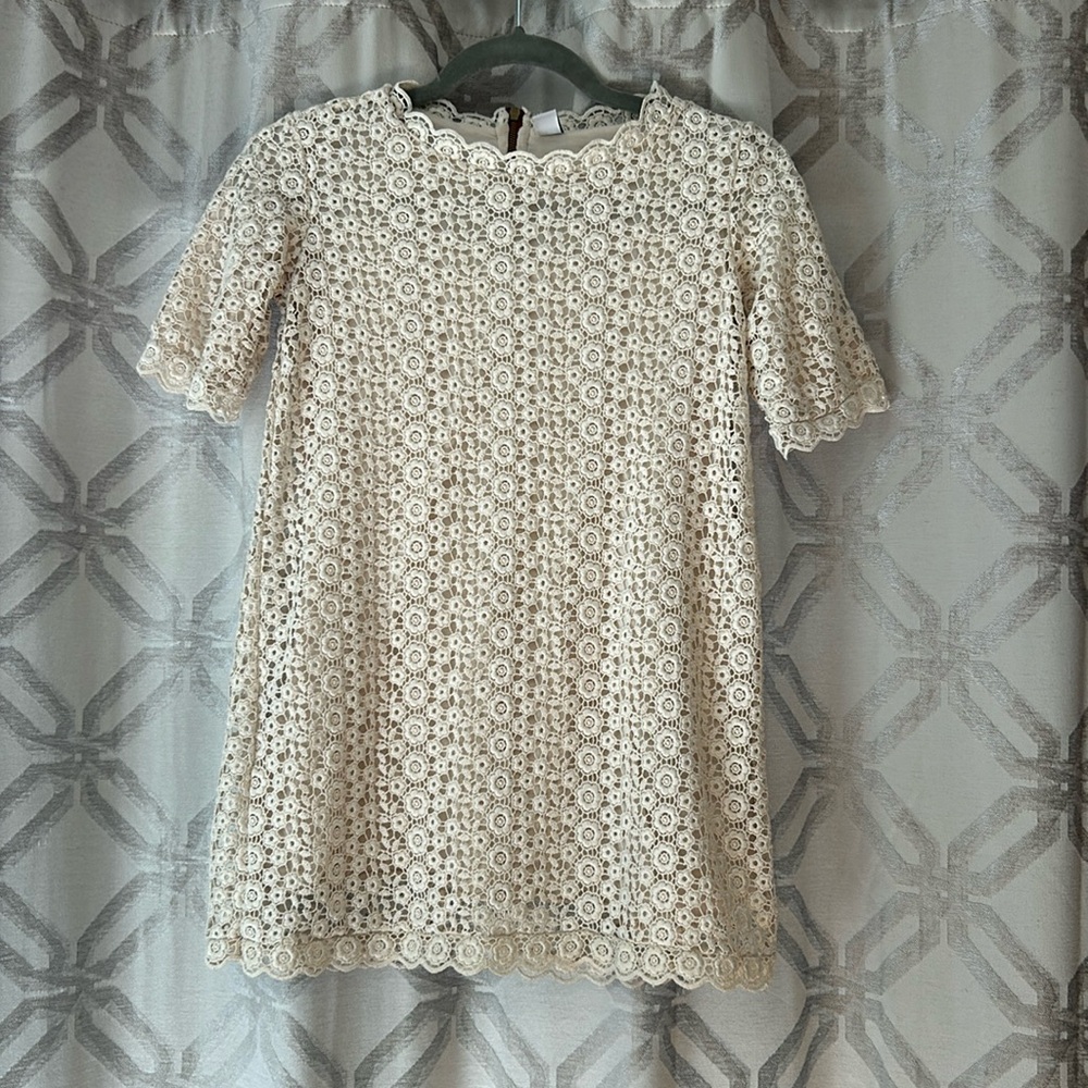 Zara Kids OffWhite Lace Dress Size 9/10